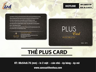 IN THẺ VIP PLUS CARD MẪU ELITE