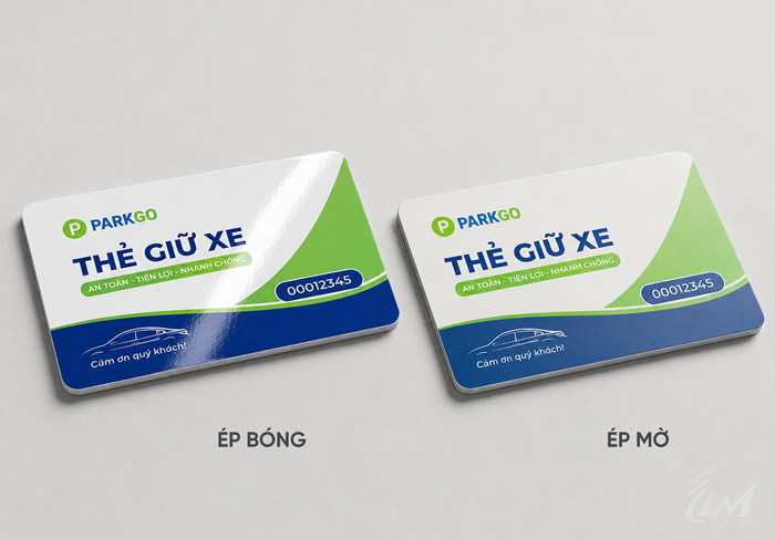thẻ giữ xe gắn cip in theo yêu cầu