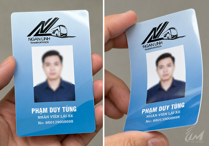 thẻ nhựa nhân viên công ty du lịch