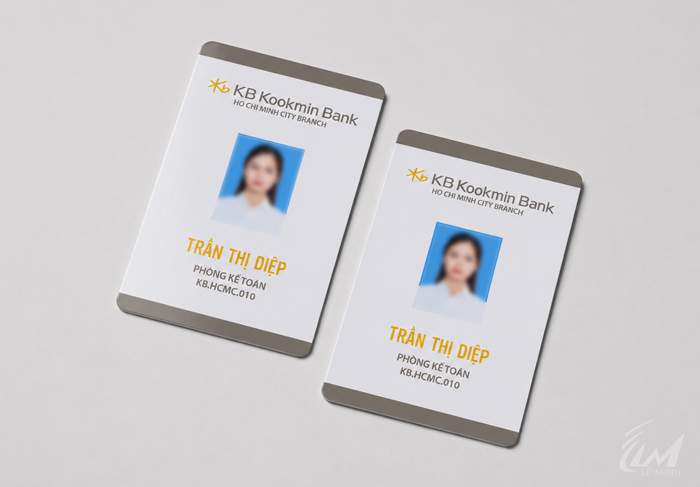 thẻ nhân viên ngân hàng Kookminbank