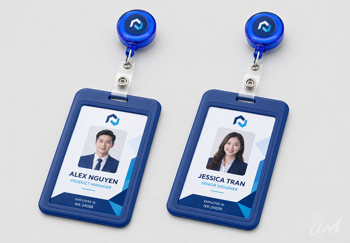 Thẻ nhân viên kèm yoyo co rút